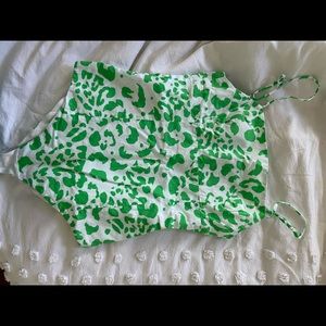Zara green printed bodysuit